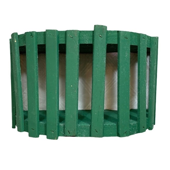 Vintage Handcrafted Watermelon Slice Wooden Basket - Picture 7 of 11